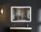 Дзеркало Mixxus FLAT MR04-80x60 з Led Touch, Anti-fog, димером, регулятором яскравості, годинником (MI6928)