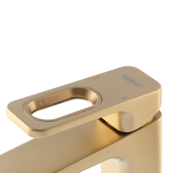 Змішувач для умивальника KOER KB-10031-12 (Колір матове золото) (KR5973)