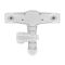 Змішувач для ванни PLAMIX OSCAR-006 SET WHITE (зі шлангом, лійкою та кронштейном) (PM0703)