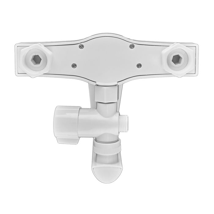Змішувач для ванни PLAMIX OSCAR-006 SET WHITE (зі шлангом, лійкою та кронштейном) (PM0703)