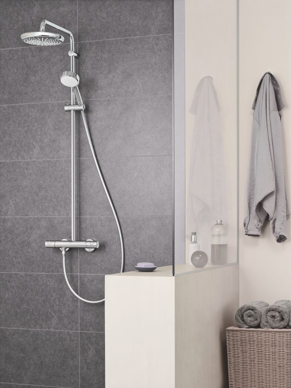 Душова система з термостатом для душа Grohe New Tempesta Cosmop. System (27922001)