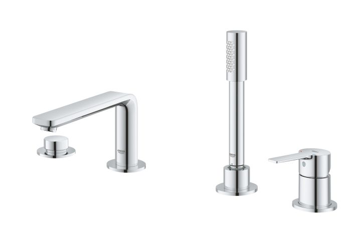 Одноважільний змішувач для ванни на 4 отвори Grohe Lineare (19577001)