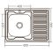Кухонна мийка накладна Zerix Z8060L-04-160E (Satin) (ZX1618)
