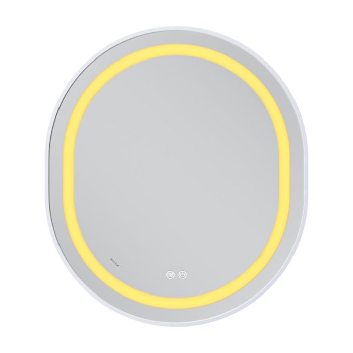 Дзеркало Mixxus Premium ELLIPSE MV05-80x70-Reverse WHITE з Led Touch, Anti-fog, димером (3-6,5kK) (MP6645)