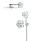 Душова система прихованого монтажу з термостатом Grohe Grohtherm SmartControl (34863000)