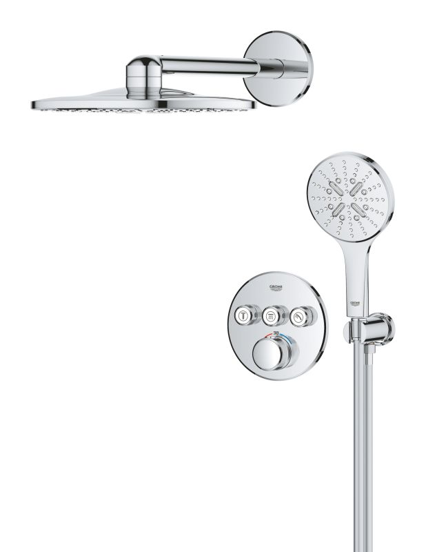 Душова система прихованого монтажу з термостатом Grohe Grohtherm SmartControl (34863000)