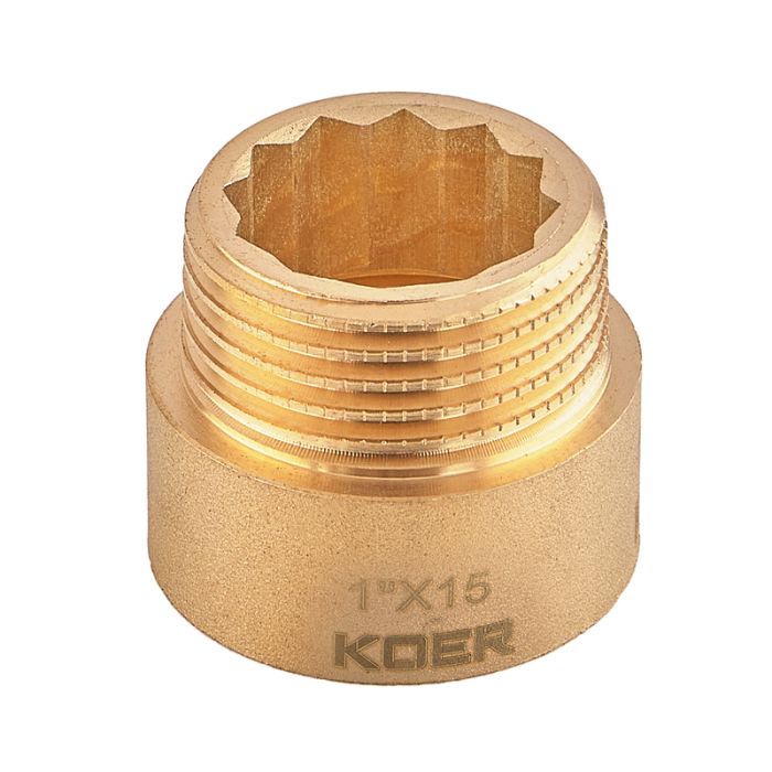 Подовжувач Koer KF.E10-15.WN - 1"-15мм без нікелю (KR5669)
