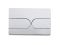 Панель змиву Koer KT-0604-01 240x160x10mm пластикова, кнопка закруглена (колір хром) (KR5323)
