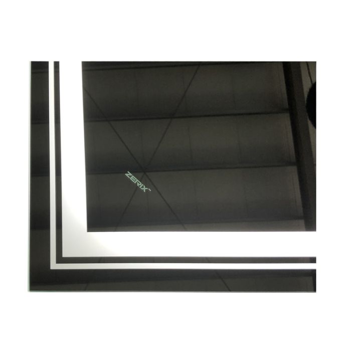 Дзеркало Zerix Alive MR06-80x60-REVERSE з LED Touch, Anti-fog, димером, регулятором яскравості (ZX6062)