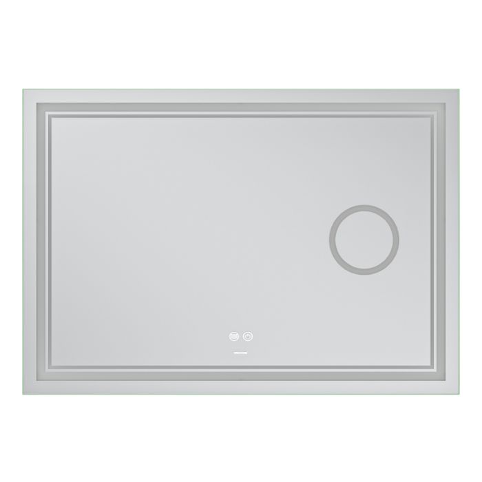 Дзеркало Mixxus Premium QUADRO MR20-120x80 з Led Touch, Anti-fog, димером, регулятором яскравості, лінзою (MP6624)