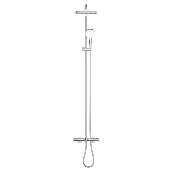 Душова система настінного монтажу з термостатом для ванни Grohe Tempesta System 250 Cube (26691001)