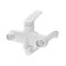 Змішувач для ванни Plamix Lucas-006 EURO SET White з шлангом, лійкою та кронштейном (PM0709)