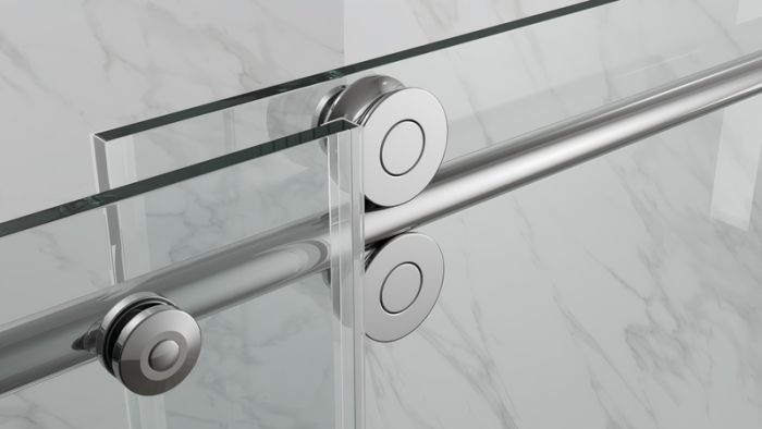 Двері в нішу Koer SR SD06-120x220-TR-01 прозоре скло Easy Clean 8мм, хром (KR5367)