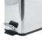 Відро для сміття з плавним закриттям прямокутне Zerix Sansa-TC0105 SS Color 5л колір нержавійка (ZX5893)