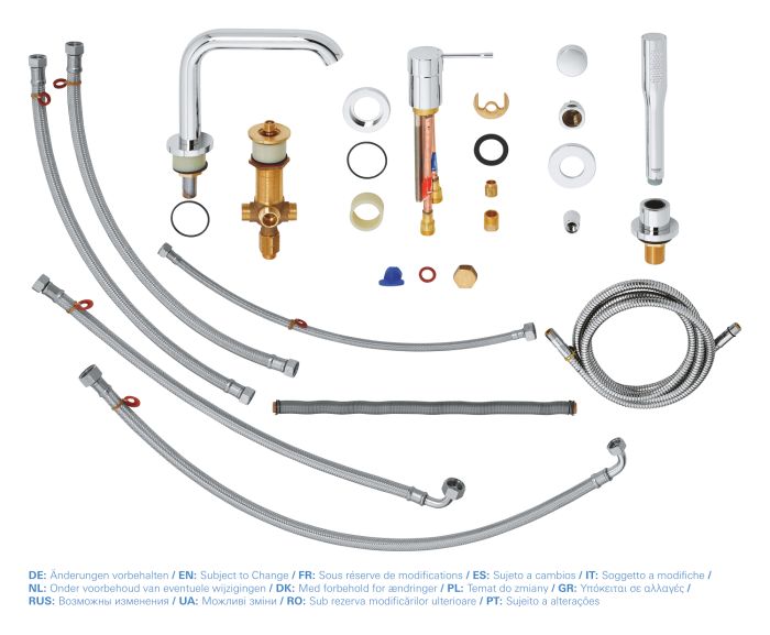 Змішувач на борт ванни на 4 отвори Grohe Essence New (19578001)