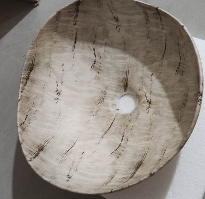 Раковина накладна Mixxus Premium WAVE-0103 MARBLE 380х380х170mm (MP6532)