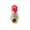 Кран з американкою кутовий Koer Extreme KE.228-15 - 1/2" ручка "метелик" червона (KR5763)