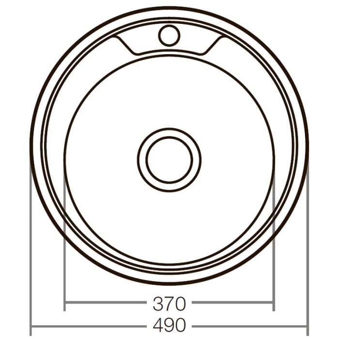 Мийка кухонна Zerix Z490-08-180D (decor) (ZX1585)