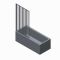 Шторки скляні на ванну складні Koer SR BS07-80x140-TR-01 прозоре скло Easy Clean 4мм, хром (KR5948)