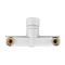 Змішувач для ванни PLAMIX OSCAR-009 EURO SET WHITE (зі шлангом, лійкою та кронштейном) (PM0699)
