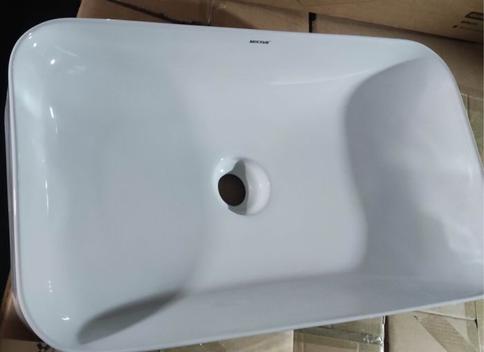 Раковина накладна Mixxus Premium QUADRO-0106 600х355х130mm (MP6523)