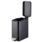 Відро для сміття з плавним закриттям прямокутне Mixxus Premium Quadro-TC0105 Black 5 л колір чорний (MI7061)