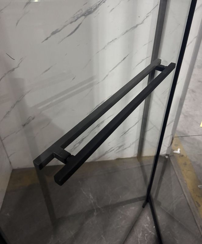Душова кабіна без піддону Mixxus Premium Quadro SC01-120x80x195-TR Black прозоре скло 6мм (MI8293)