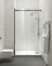 Двері в нішу Koer SR SD01-120x200-TR-07 прозоре скло Easy Clean 8мм, графіт (KR5378)