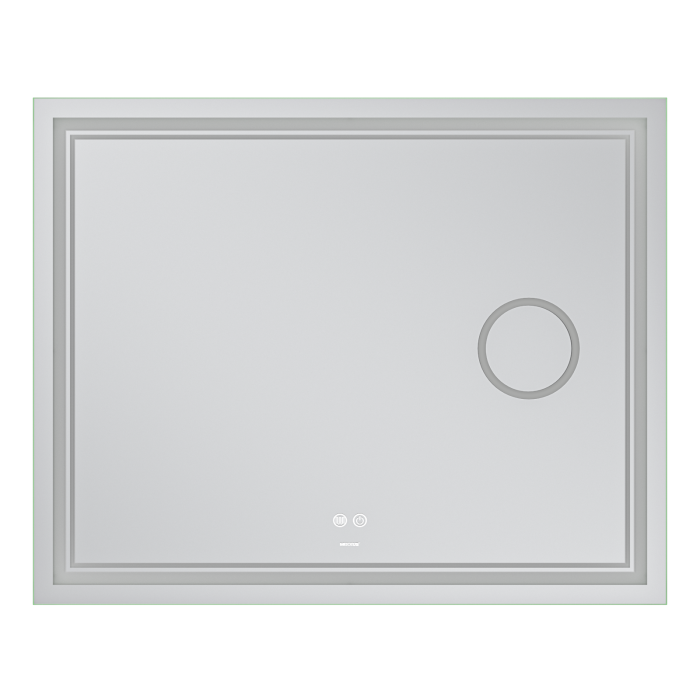 Дзеркало Mixxus Premium QUADRO MR20-100x80 з Led Touch, Anti-fog, димером, регулятором яскравості, лінзою (MP6623)