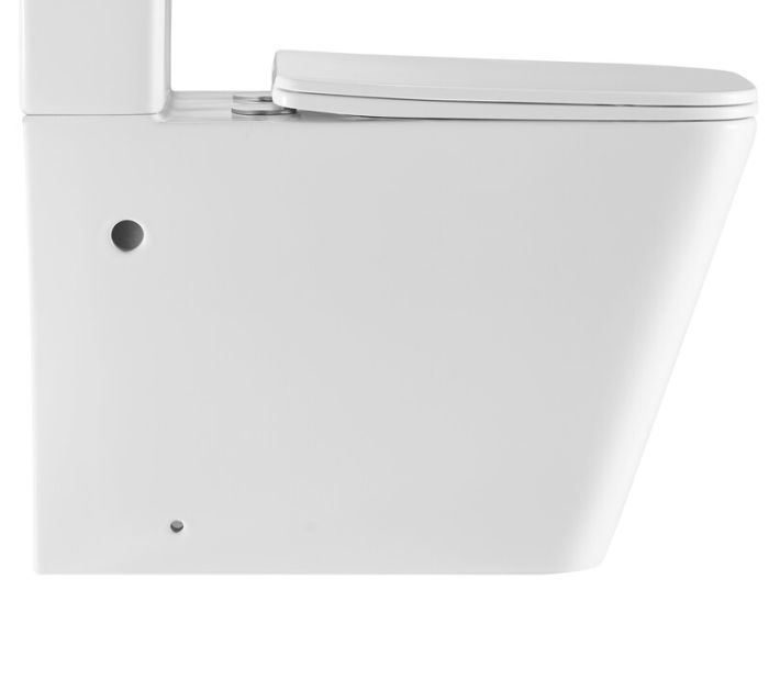 Чаша унітазу-компакту Mixxus Premium Quadro-0402-R Bowl 675х390х855 Rimless без сидіння (MI8340)