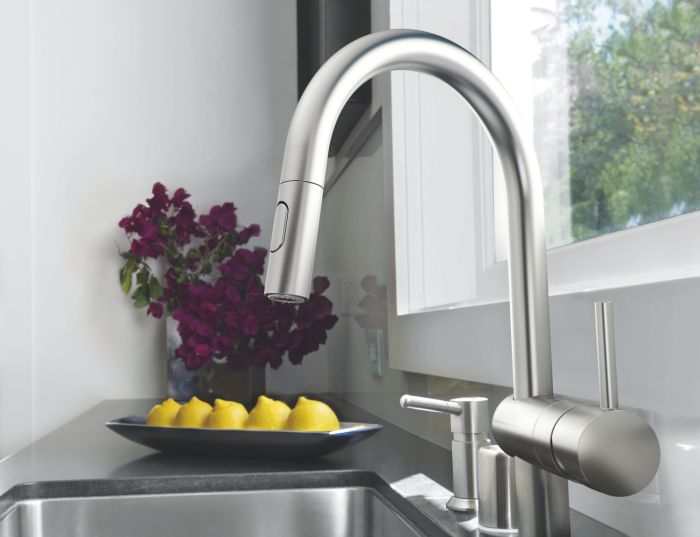Змішувач для кухні з висувним виливом Grohe Minta (32321DC2)