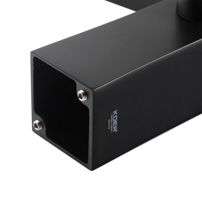 Змішувач на борт ванни Koer KB-43007-05 на 3 отвори (Колір чорний) (KR3453)