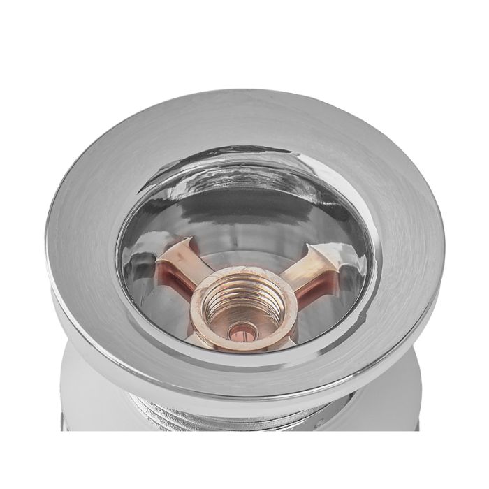 Донний клапан для раковини Zerix BV-02 1 1/4''  без переливу автоматичний СLICK-СLACK (Колір хром) (ZX6015)