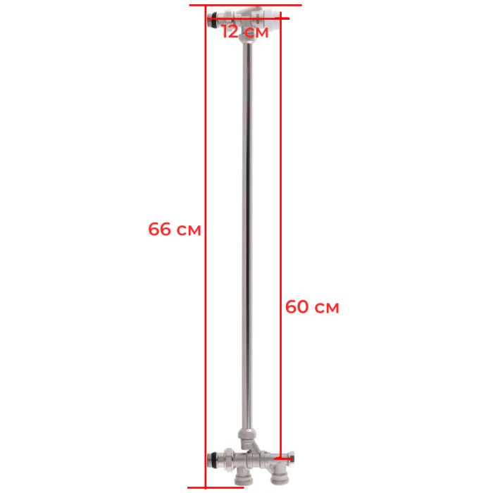 Блок нижнього підключення радіатора з трубкою Koer KR.1135 (KR2896)