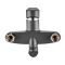 Змішувач для ванни PLAMIX OSCAR-006 EURO SET BLACK (зі шлангом, лійкою та кронштейном) (MX1896)