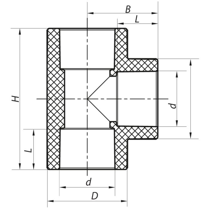Трійник 63 PPR Koer K0012.PRO (KP0015)