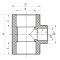 Трійник редукційний 50x20x50 PPR Koer K0047.PRO (KP0056)