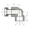 Кут з накидною гайкою 25x3/4F PPR Koer K0145.PRO (KP0183)