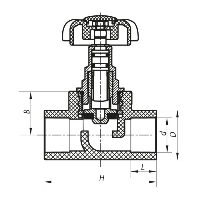 Кран вентильний 20 Koer PPR K0183.PRO (KP0237)