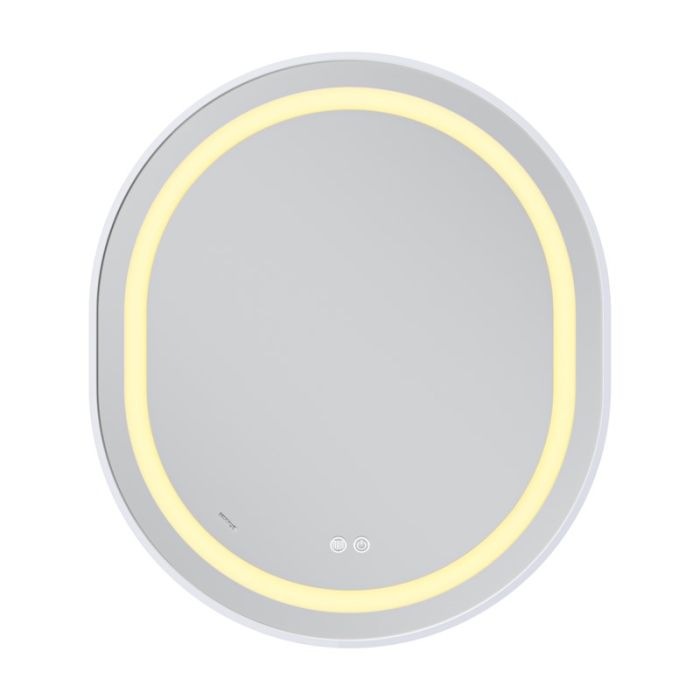 Дзеркало Mixxus Premium ELLIPSE MV05-80x70-Reverse WHITE з Led Touch, Anti-fog, димером (3-6,5kK) (MP6645)