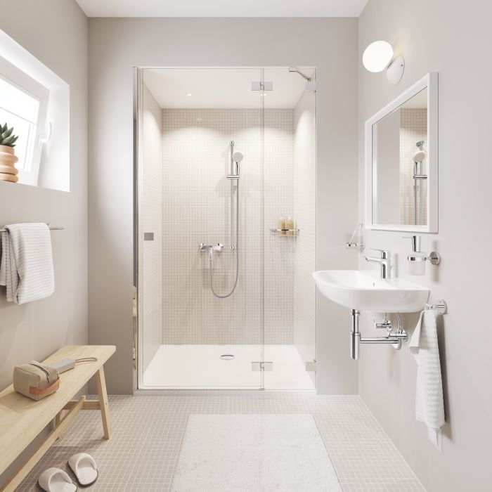 Сифон для раковини GROHE 28912000 без випуску (під донний клапан) без ревізії (Колір хром) 1 1/4'' (28912000)