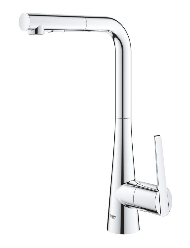 Змішувач для кухні з висувним виливом Grohe Zedra (32553002)
