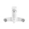 Змішувач для ванни Plamix Cezar-006 EURO SET White (з шлангом, лійкою та кронштейном) (PM0666)
