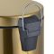 Відро для сміття з плавним закриттям кругле Mixxus Ellipse-TC0205 Brushed Gold 5л (колір матове золото) (MI8400)