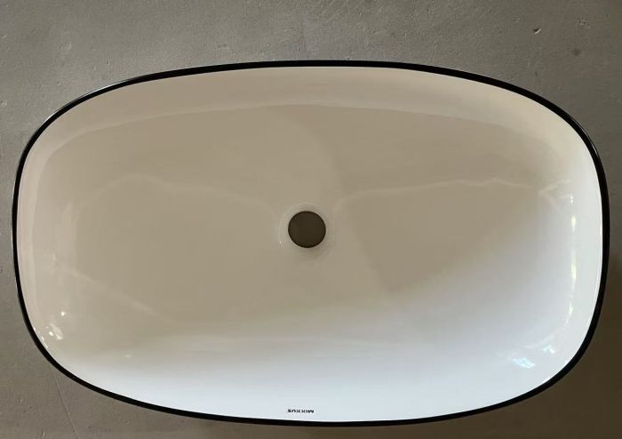 Раковина накладна Mixxus Premium DIVERSE-0111 EDGE BLACK 600х380х140mm (MP6562)