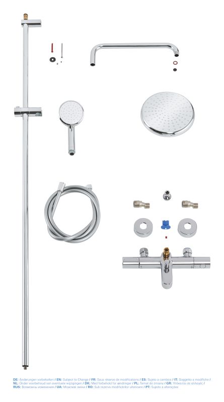 Душова система з термостатом для душа Grohe New Tempesta Cosmop. System (26223001)