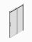 Двері в нішу Koer SR SD01-120x200-TR-07 прозоре скло Easy Clean 8мм, графіт (KR5378)