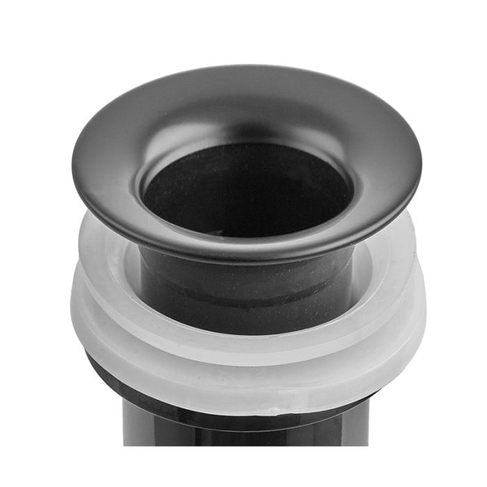 Донний клапан для раковини Zerix BV-01 BLACK 1 1/4'' з переливом автоматичний СLICK-СLACK (Колір чорний) (ZX6016)