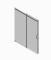 Двері в нішу Koer SR SD02-120x200-TR-01 прозоре скло Easy Clean 8мм, хром (KR5384)