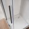 Двері у нішу Walk-In розсувні Koer SR SD07-120x200-L-TR-07 прозоре скло Easy Clean 8мм Графіт (KR5688)